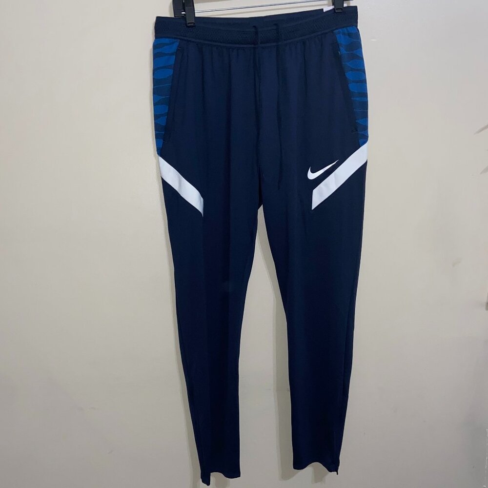 Nike Soccer Strike 21 Pants Womens Navy Blue Joggers Size L CW6093-451 NEW
